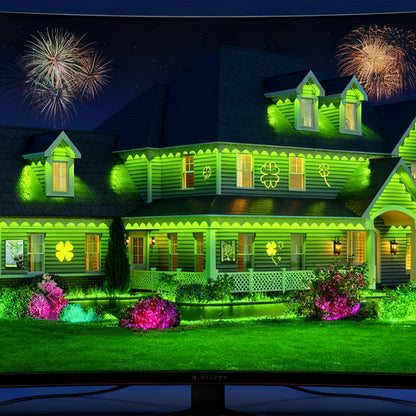 🔥First 100 :2nd Item 60% Off,RGB Eave Lights for Outdoor Use