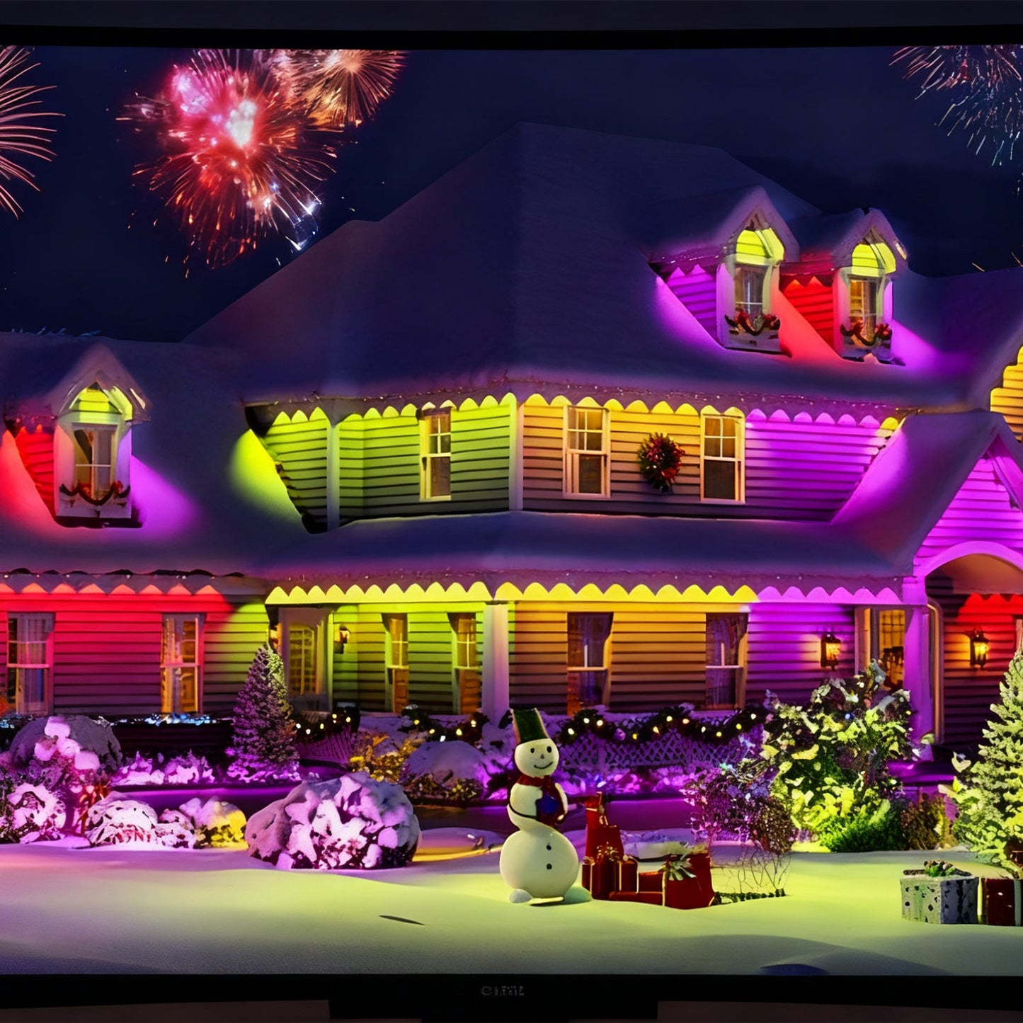 🔥First 100 :2nd Item 60% Off,RGB Eave Lights for Outdoor Use