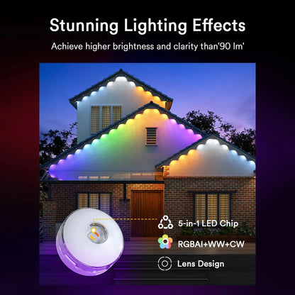 🔥First 100 :2nd Item 60% Off,RGB Eave Lights for Outdoor Use