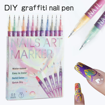 🎁Today's Specials⏳12 Colors Nail Art Pens Set